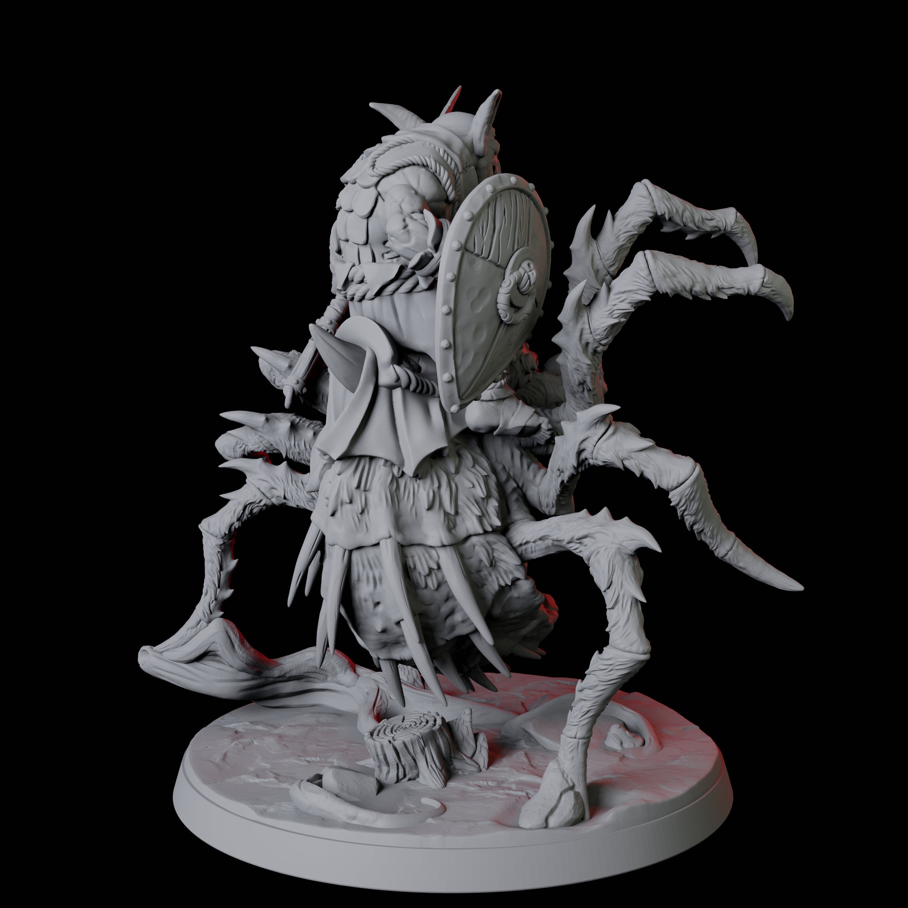 Spider Mounted Goblin Rider D Miniature for Dungeons and Dragons, Pathfinder or other TTRPGs