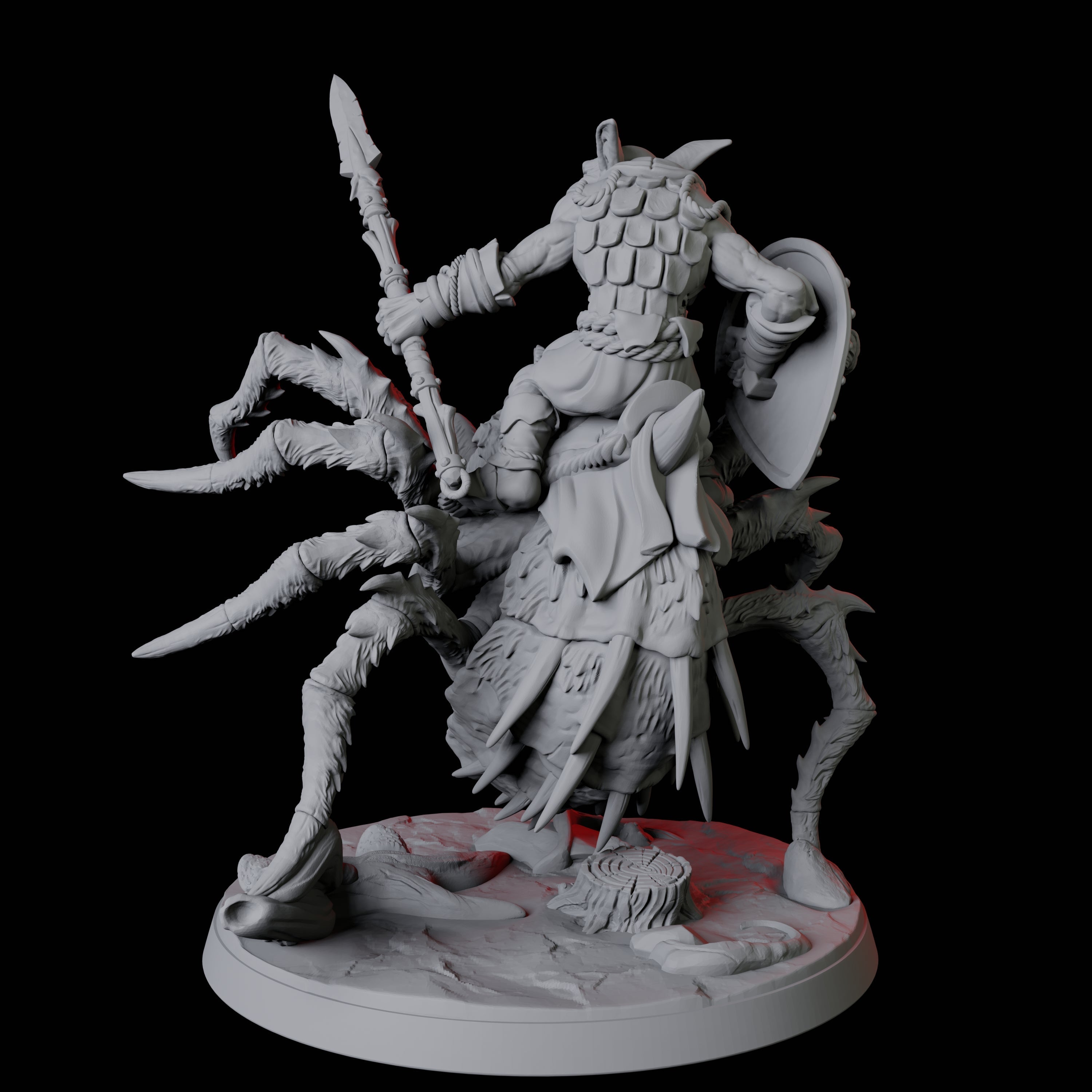 Spider Mounted Goblin Rider D Miniature for Dungeons and Dragons, Pathfinder or other TTRPGs