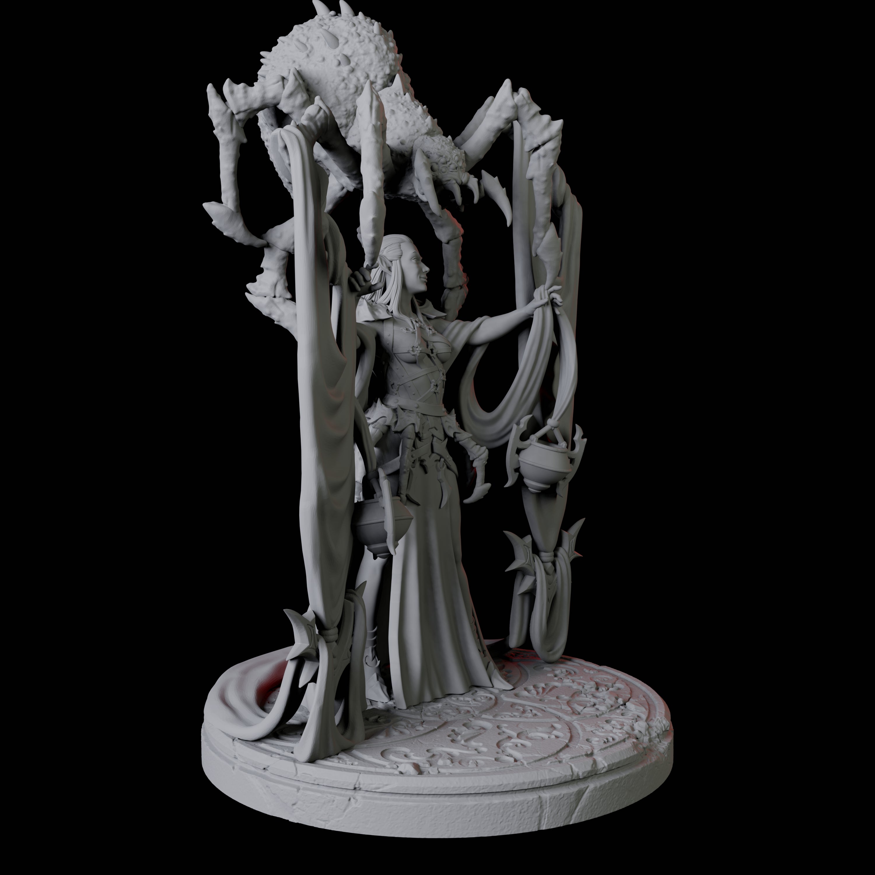 Spider Priestess A Miniature for Dungeons and Dragons, Pathfinder or other TTRPGs