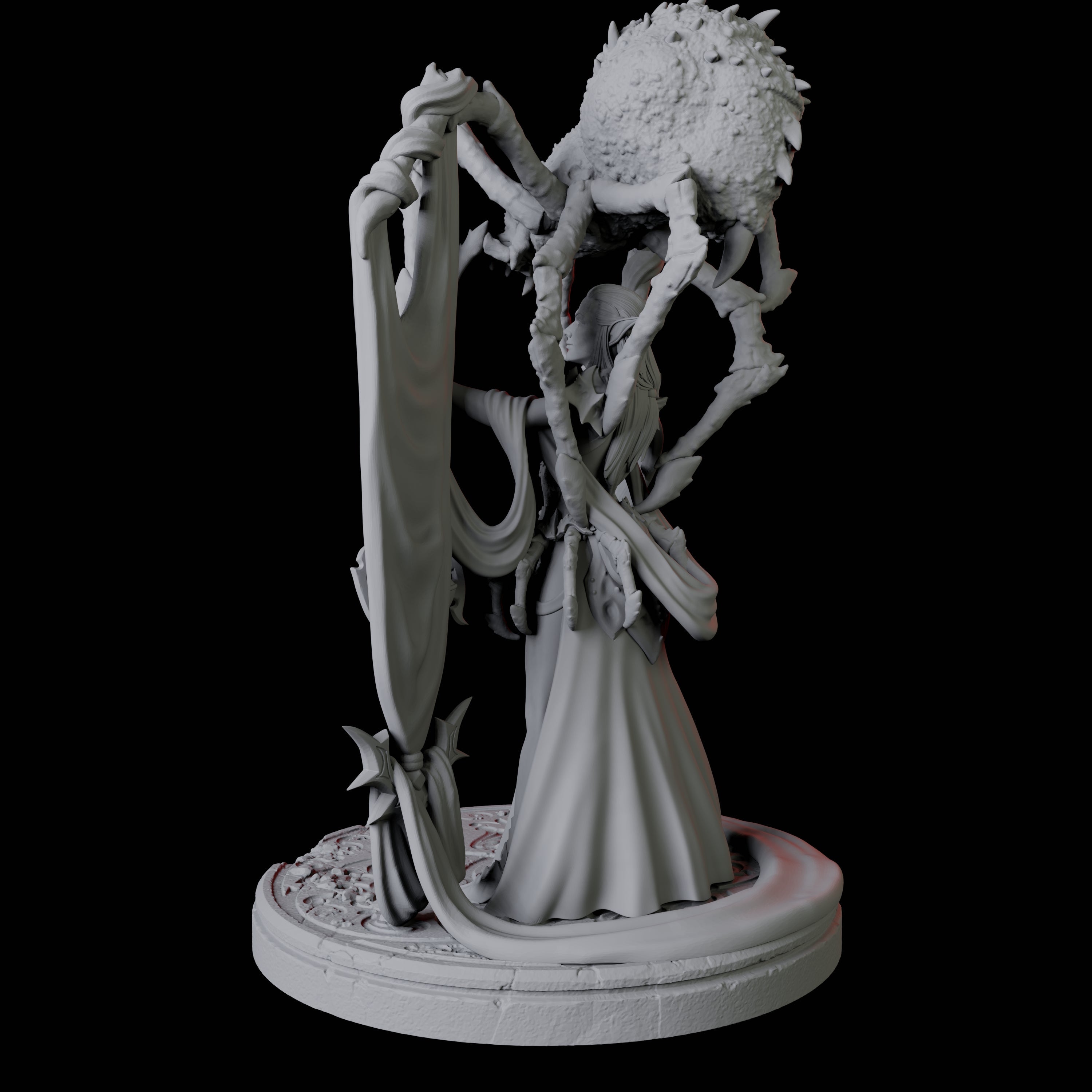 Spider Priestess A Miniature for Dungeons and Dragons, Pathfinder or other TTRPGs