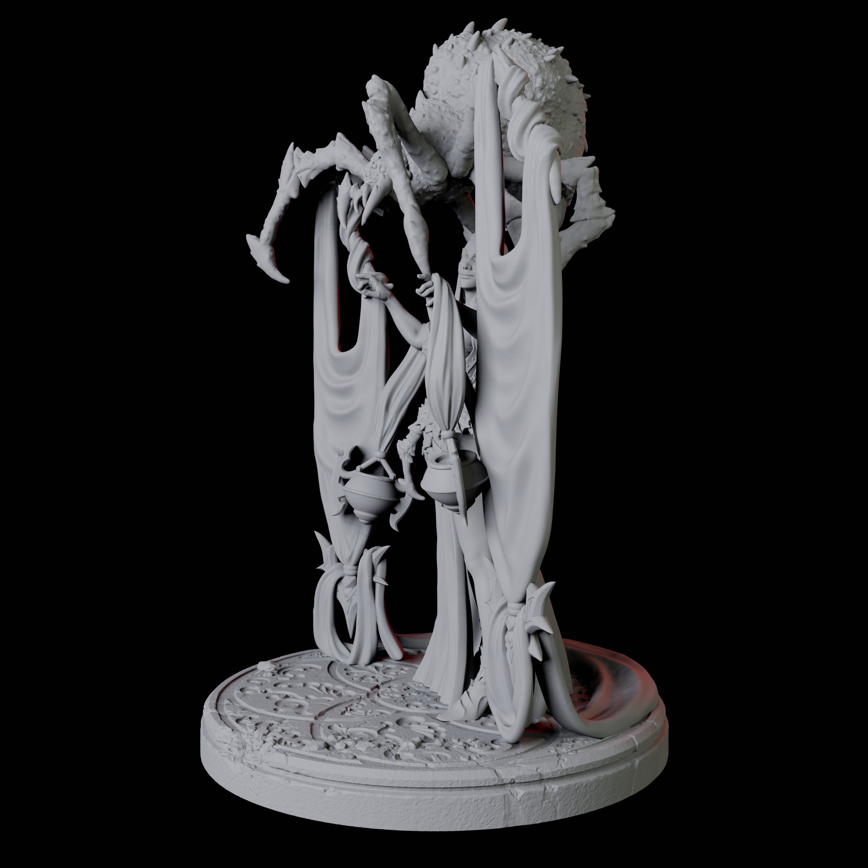 Spider Priestess A Miniature for Dungeons and Dragons, Pathfinder or other TTRPGs