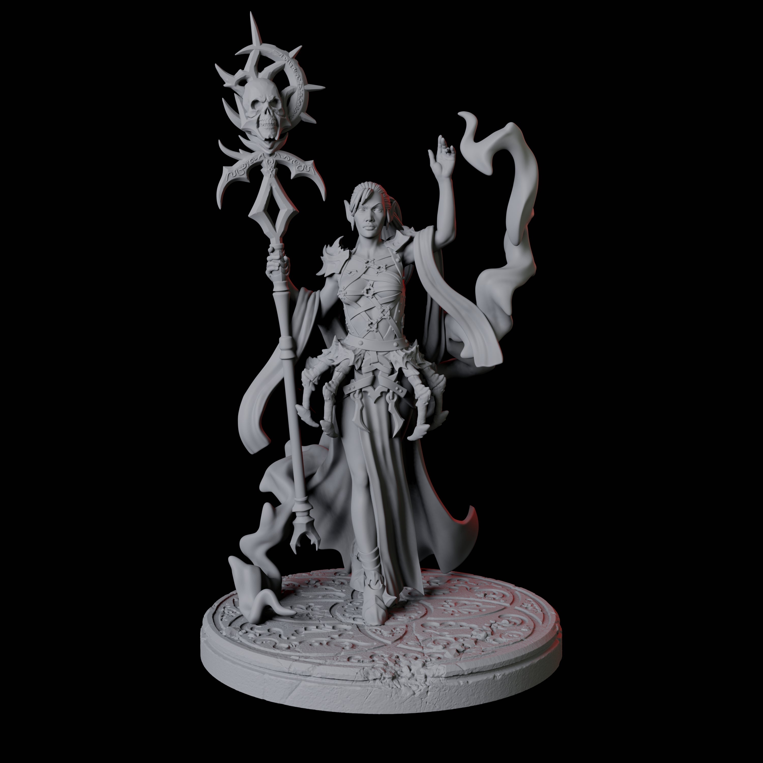 Spider Priestess B Miniature for Dungeons and Dragons, Pathfinder or other TTRPGs