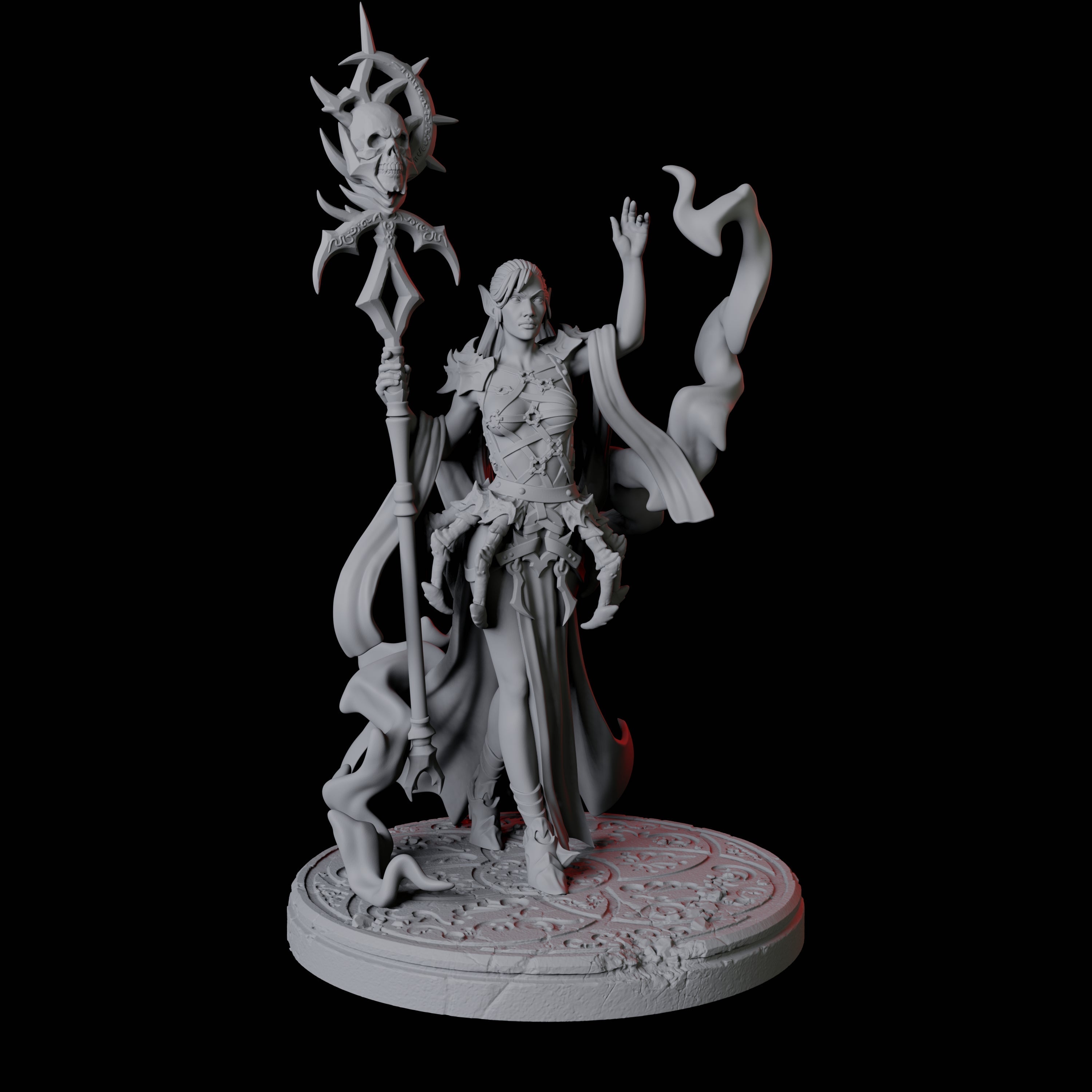 Spider Priestess B Miniature for Dungeons and Dragons, Pathfinder or other TTRPGs