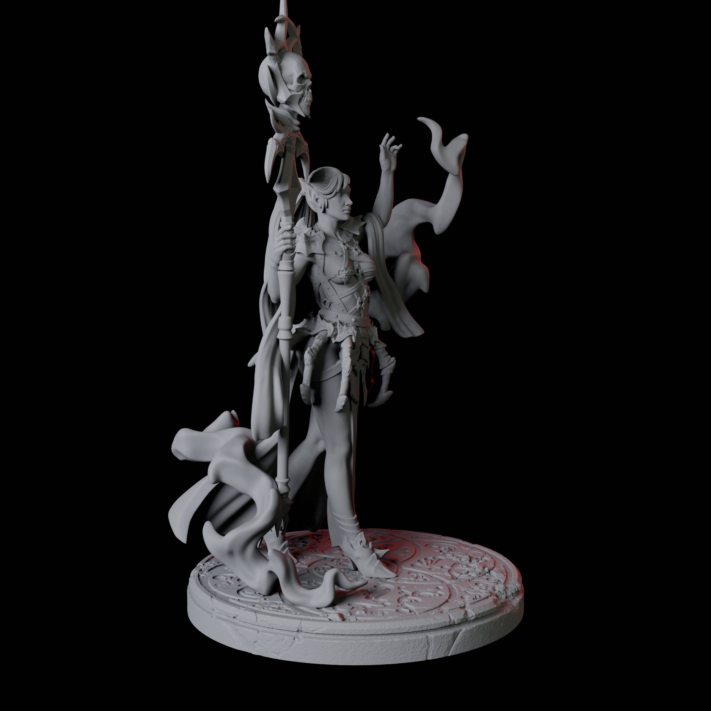 Spider Priestess B Miniature for Dungeons and Dragons, Pathfinder or other TTRPGs