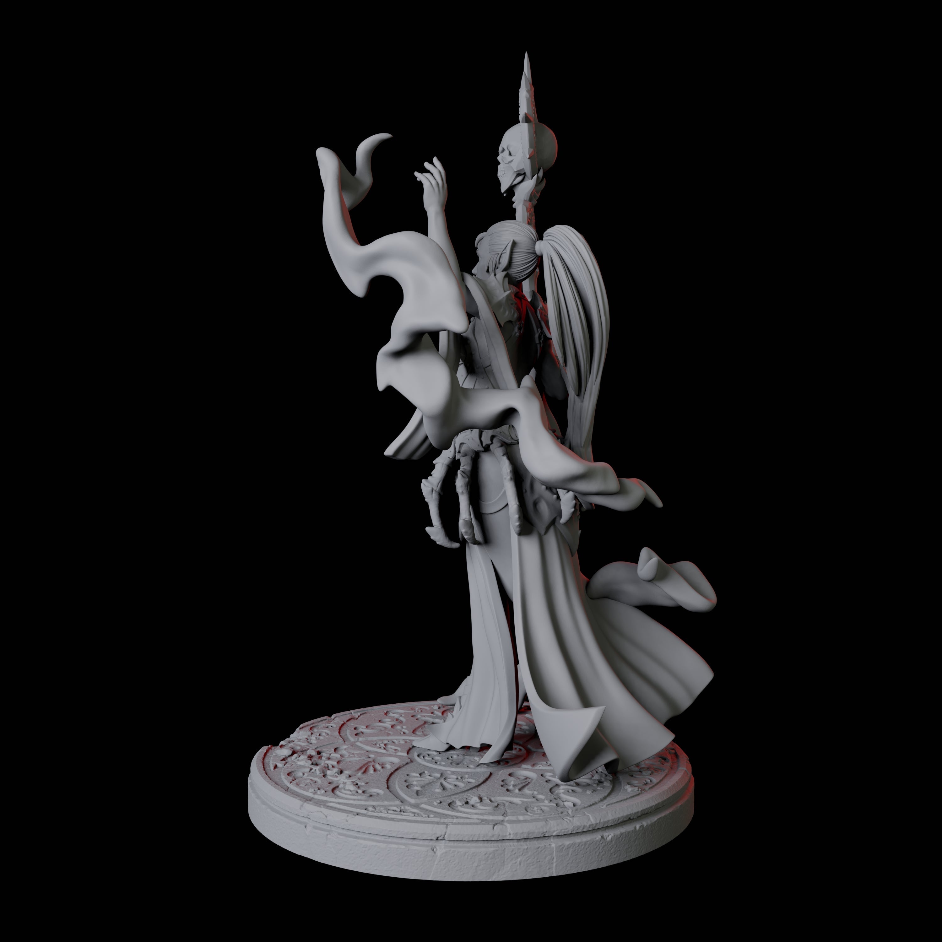 Spider Priestess B Miniature for Dungeons and Dragons, Pathfinder or other TTRPGs