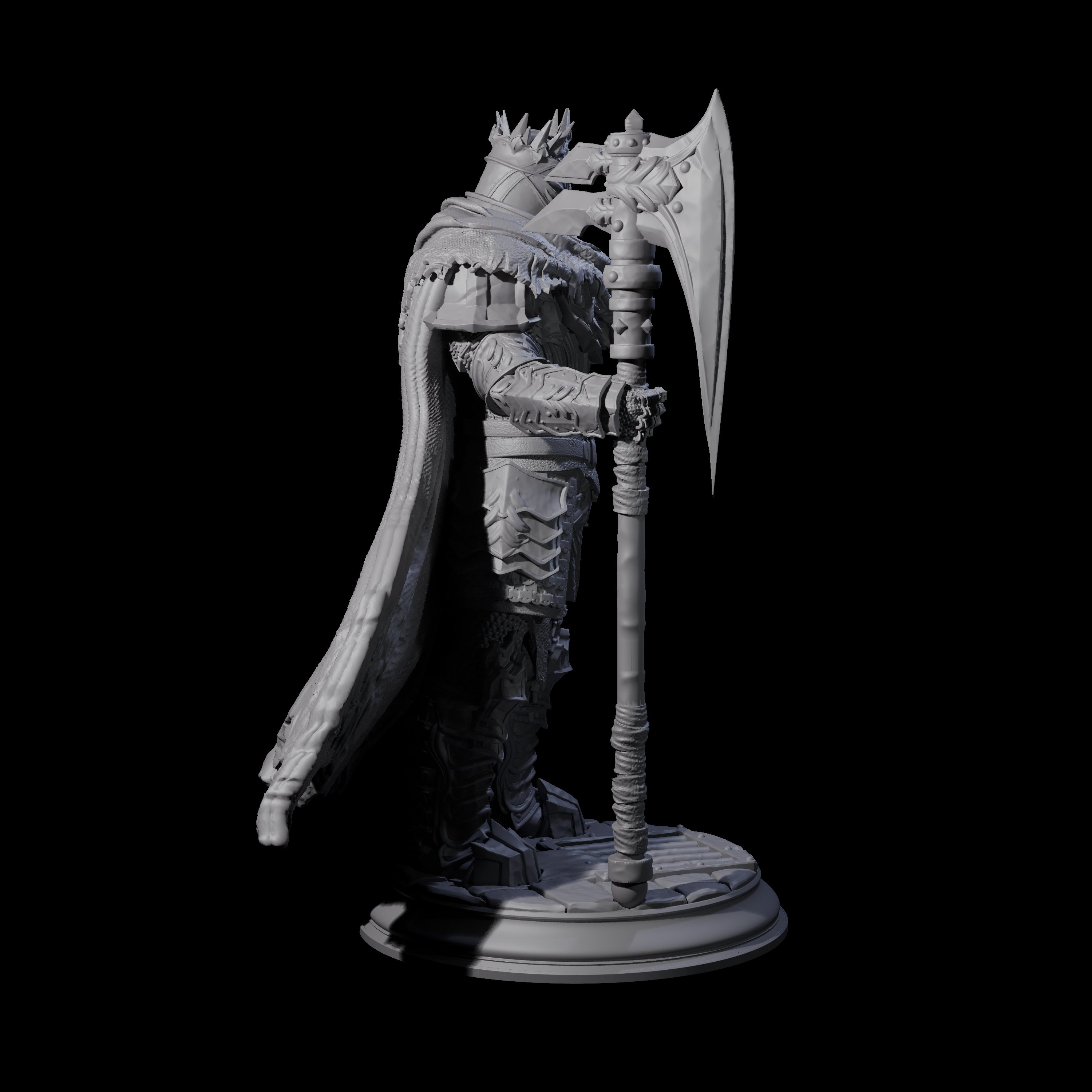 Spiked Armour Champion Miniature for Dungeons and Dragons, Pathfinder or other TTRPGs