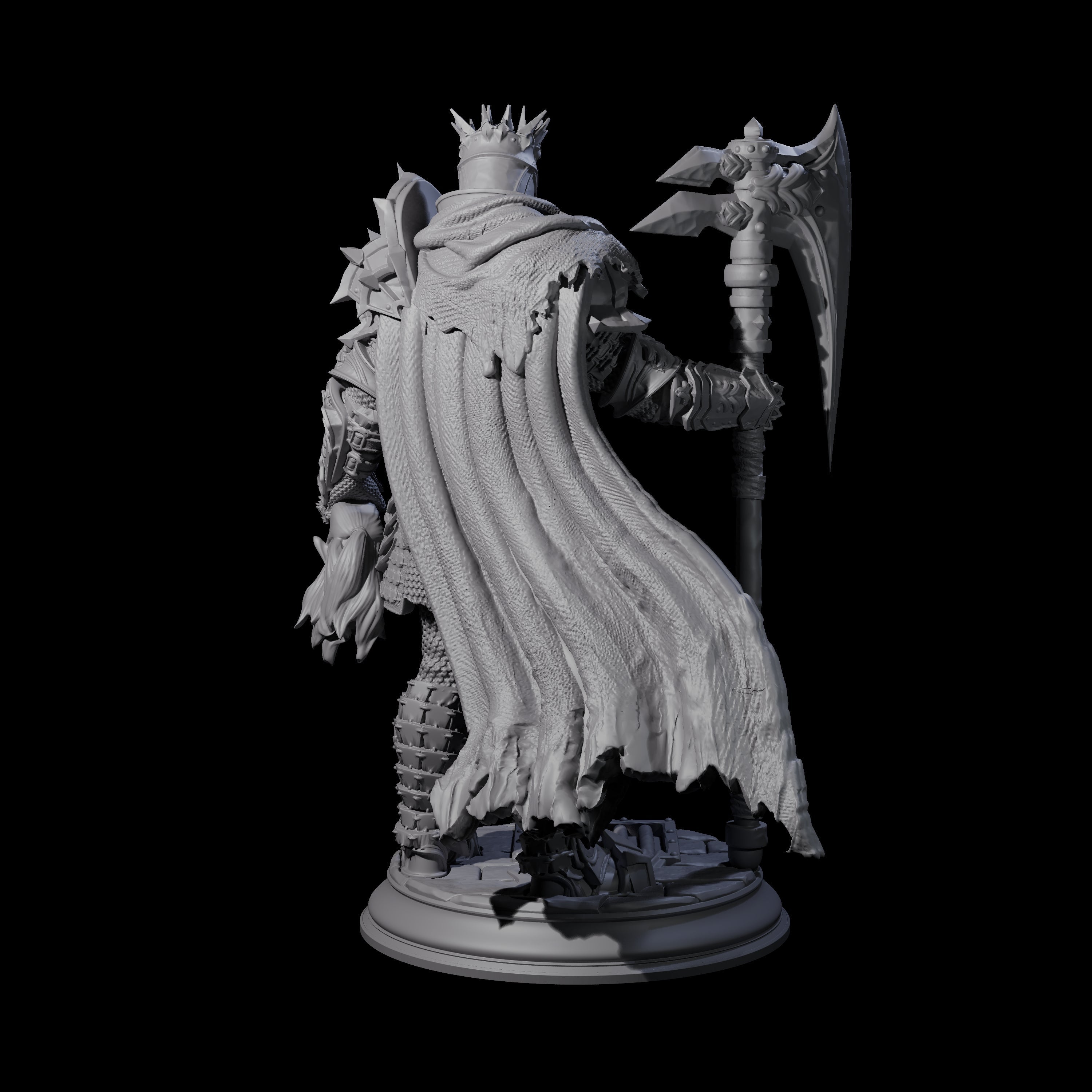 Spiked Armour Champion Miniature for Dungeons and Dragons, Pathfinder or other TTRPGs