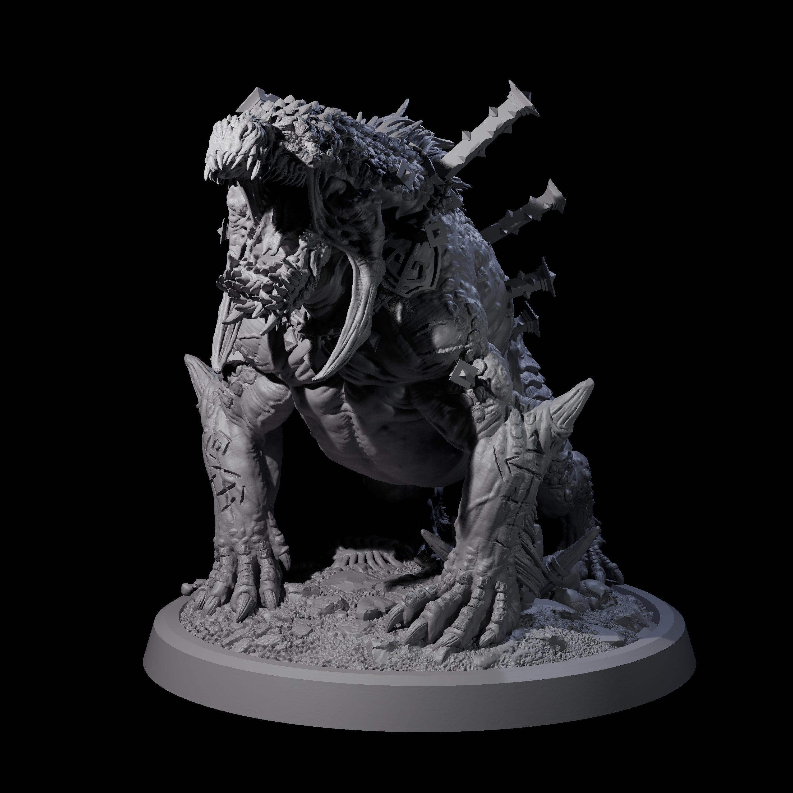 Spiked Bulette A Miniature for Dungeons and Dragons, Pathfinder or other TTRPGs