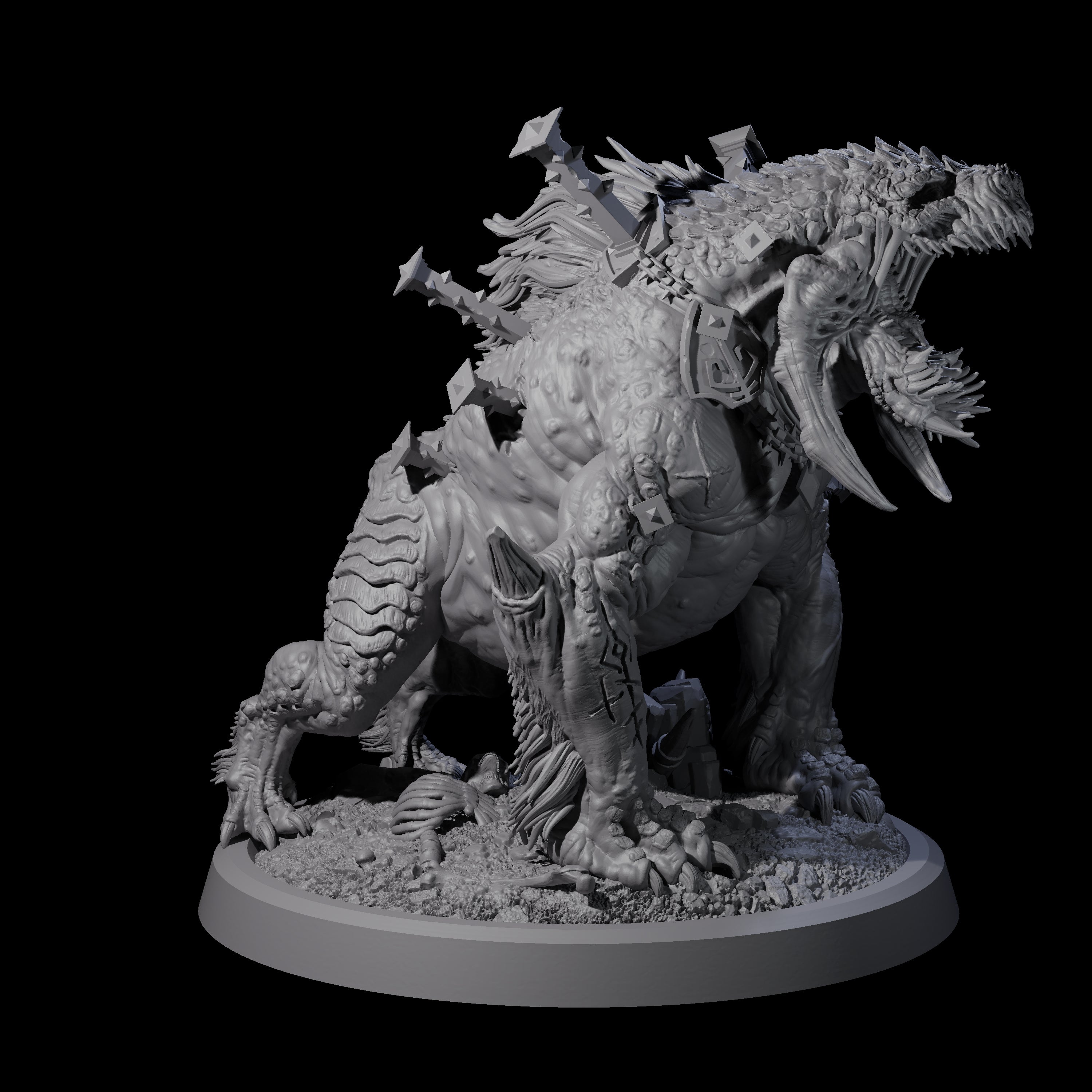 Spiked Bulette A Miniature for Dungeons and Dragons, Pathfinder or other TTRPGs