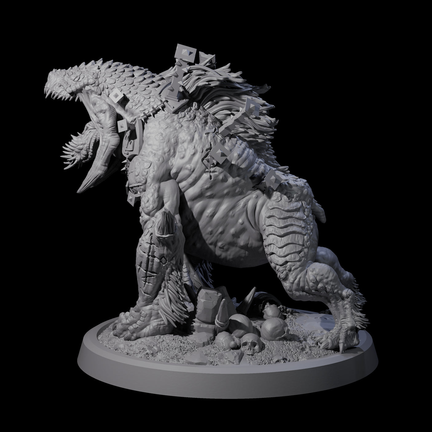 Spiked Bulette A Miniature for Dungeons and Dragons, Pathfinder or other TTRPGs