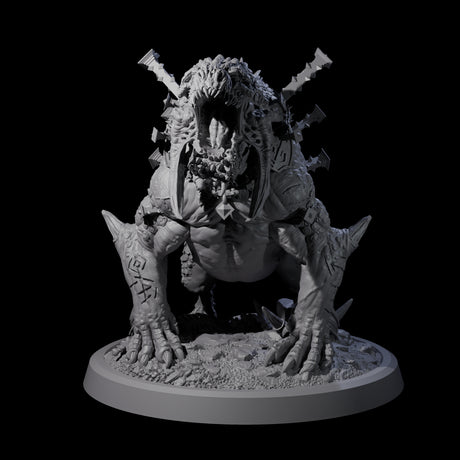 Spiked Bulette A Miniature for Dungeons and Dragons, Pathfinder or other TTRPGs