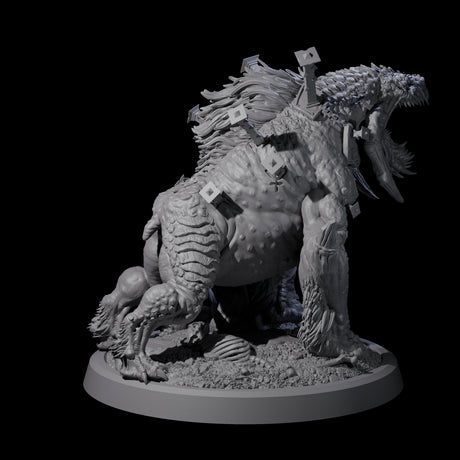 Spiked Bulette A Miniature for Dungeons and Dragons, Pathfinder or other TTRPGs