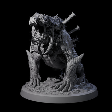 Spiked Bulette A Miniature for Dungeons and Dragons, Pathfinder or other TTRPGs