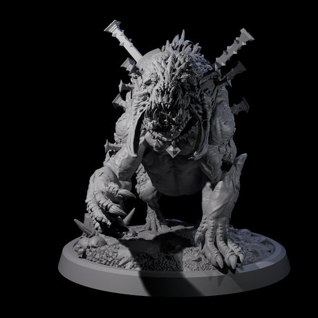 Spiked Bulette B Miniature for Dungeons and Dragons, Pathfinder or other TTRPGs