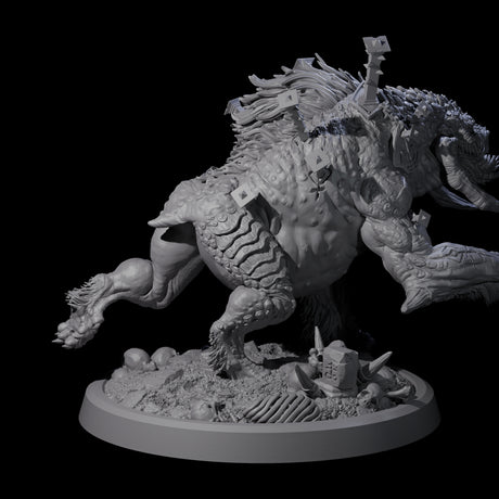 Spiked Bulette B Miniature for Dungeons and Dragons, Pathfinder or other TTRPGs
