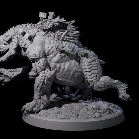 Spiked Bulette B Miniature for Dungeons and Dragons, Pathfinder or other TTRPGs