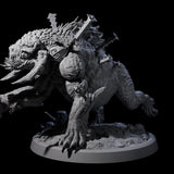 Spiked Bulette B Miniature for Dungeons and Dragons, Pathfinder or other TTRPGs