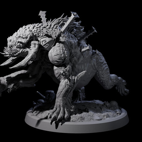 Spiked Bulette B Miniature for Dungeons and Dragons, Pathfinder or other TTRPGs