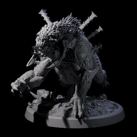 Spiked Bulette B Miniature for Dungeons and Dragons, Pathfinder or other TTRPGs