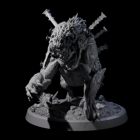 Spiked Bulette B Miniature for Dungeons and Dragons, Pathfinder or other TTRPGs