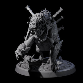 Spiked Bulette B Miniature for Dungeons and Dragons, Pathfinder or other TTRPGs