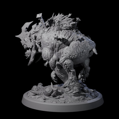 Spiked Bulette C Miniature for Dungeons and Dragons, Pathfinder or other TTRPGs
