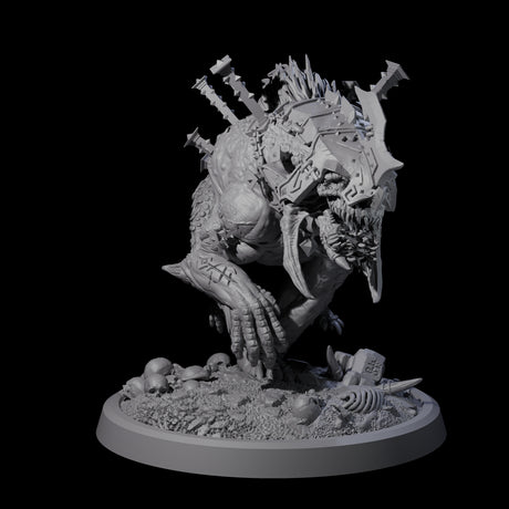 Spiked Bulette C Miniature for Dungeons and Dragons, Pathfinder or other TTRPGs