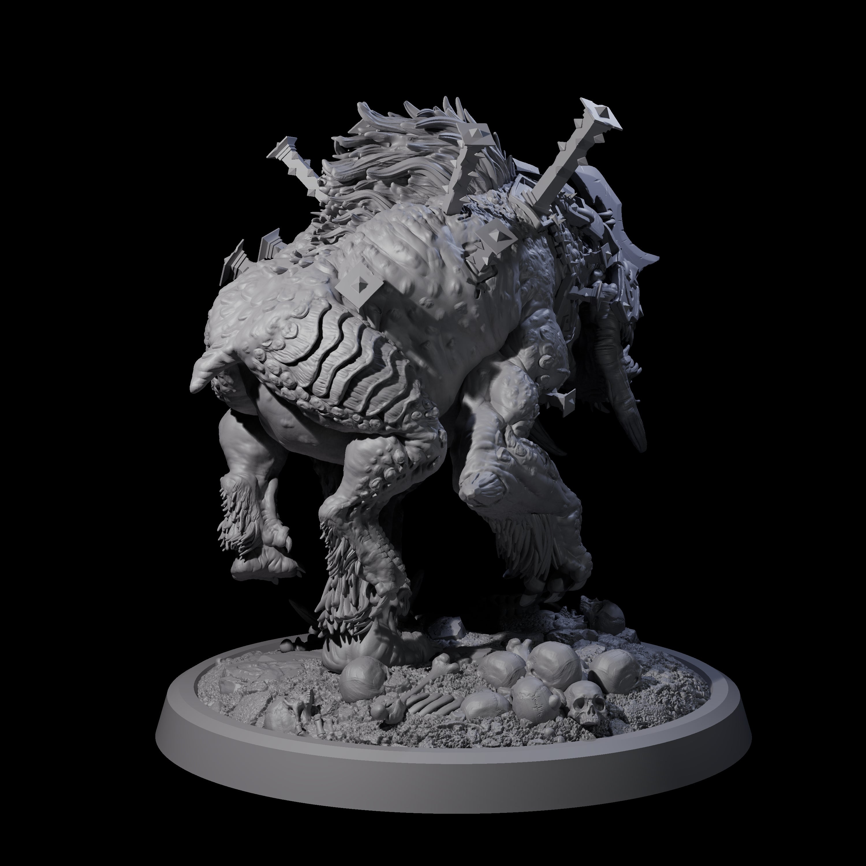 Spiked Bulette C Miniature for Dungeons and Dragons, Pathfinder or other TTRPGs