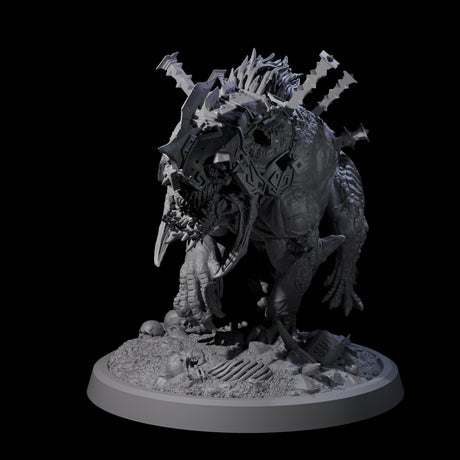 Spiked Bulette C Miniature for Dungeons and Dragons, Pathfinder or other TTRPGs