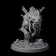 Spiked Bulette C Miniature for Dungeons and Dragons, Pathfinder or other TTRPGs