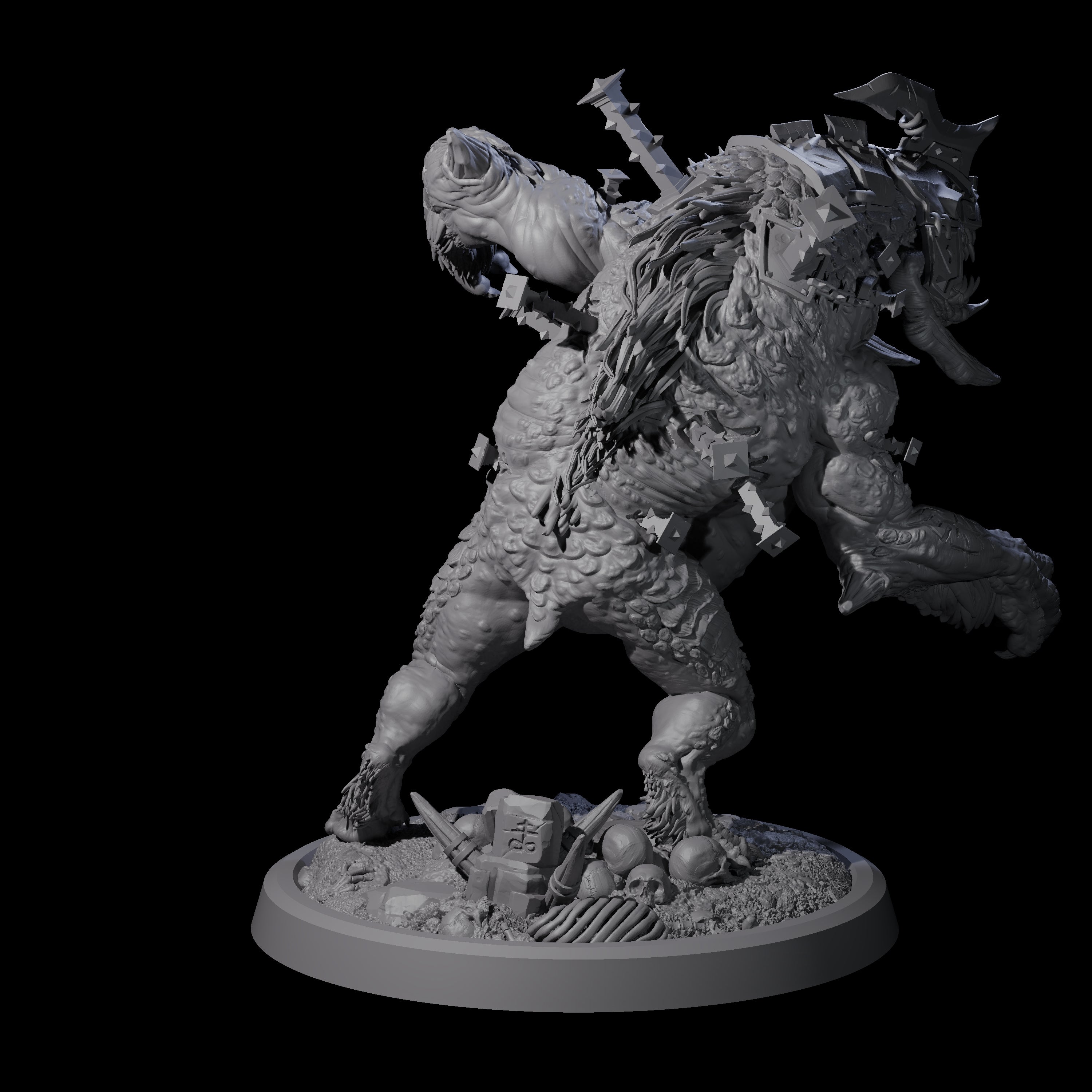 Spiked Bulette D Miniature for Dungeons and Dragons, Pathfinder or other TTRPGs