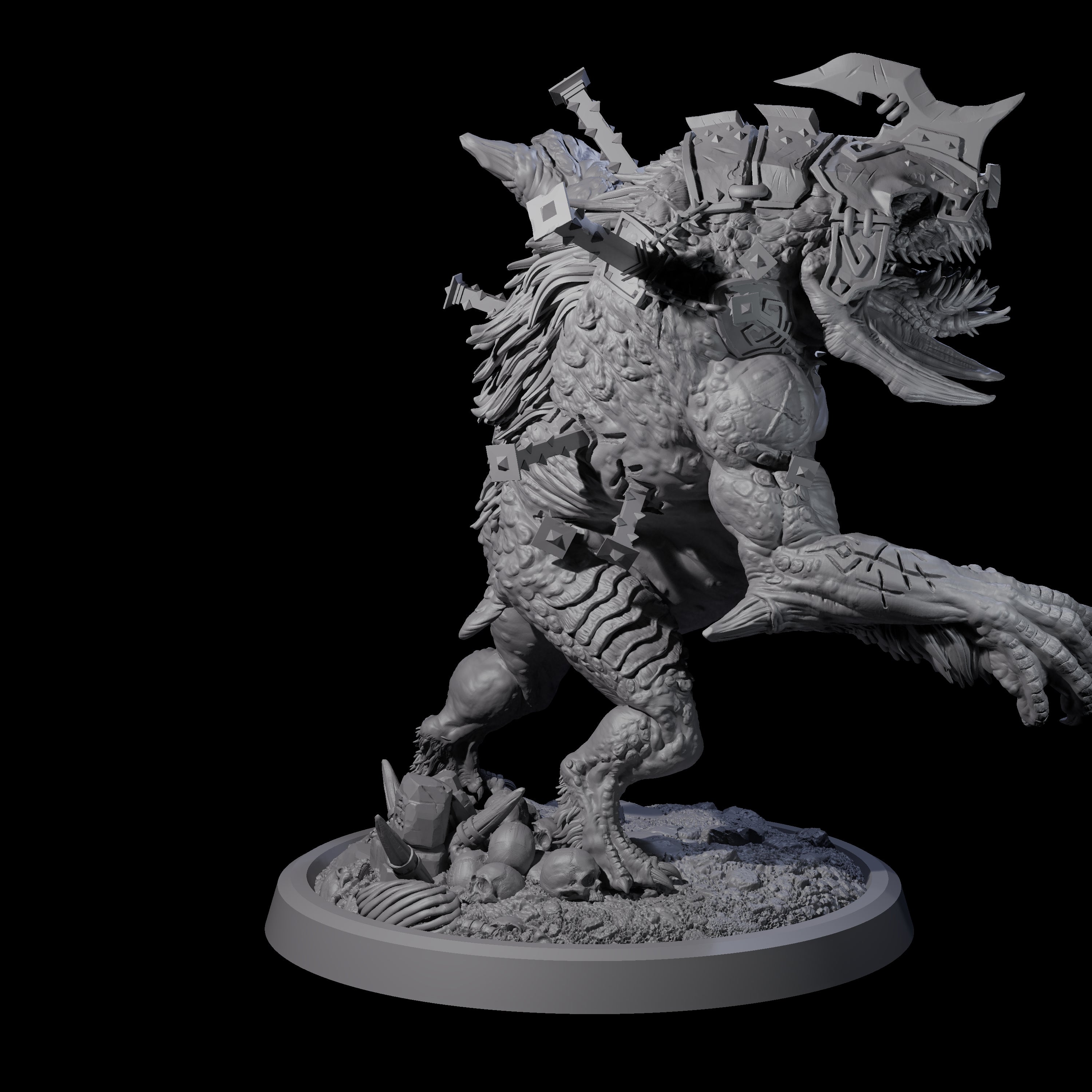 Spiked Bulette D Miniature for Dungeons and Dragons, Pathfinder or other TTRPGs