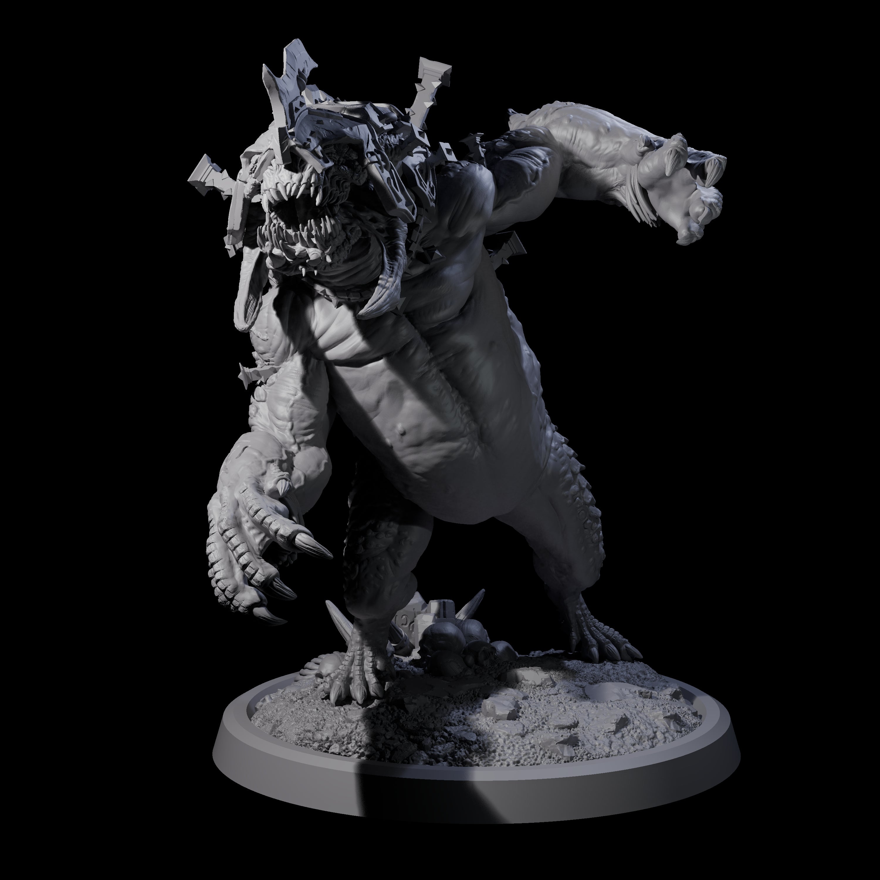 Spiked Bulette D Miniature for Dungeons and Dragons, Pathfinder or other TTRPGs