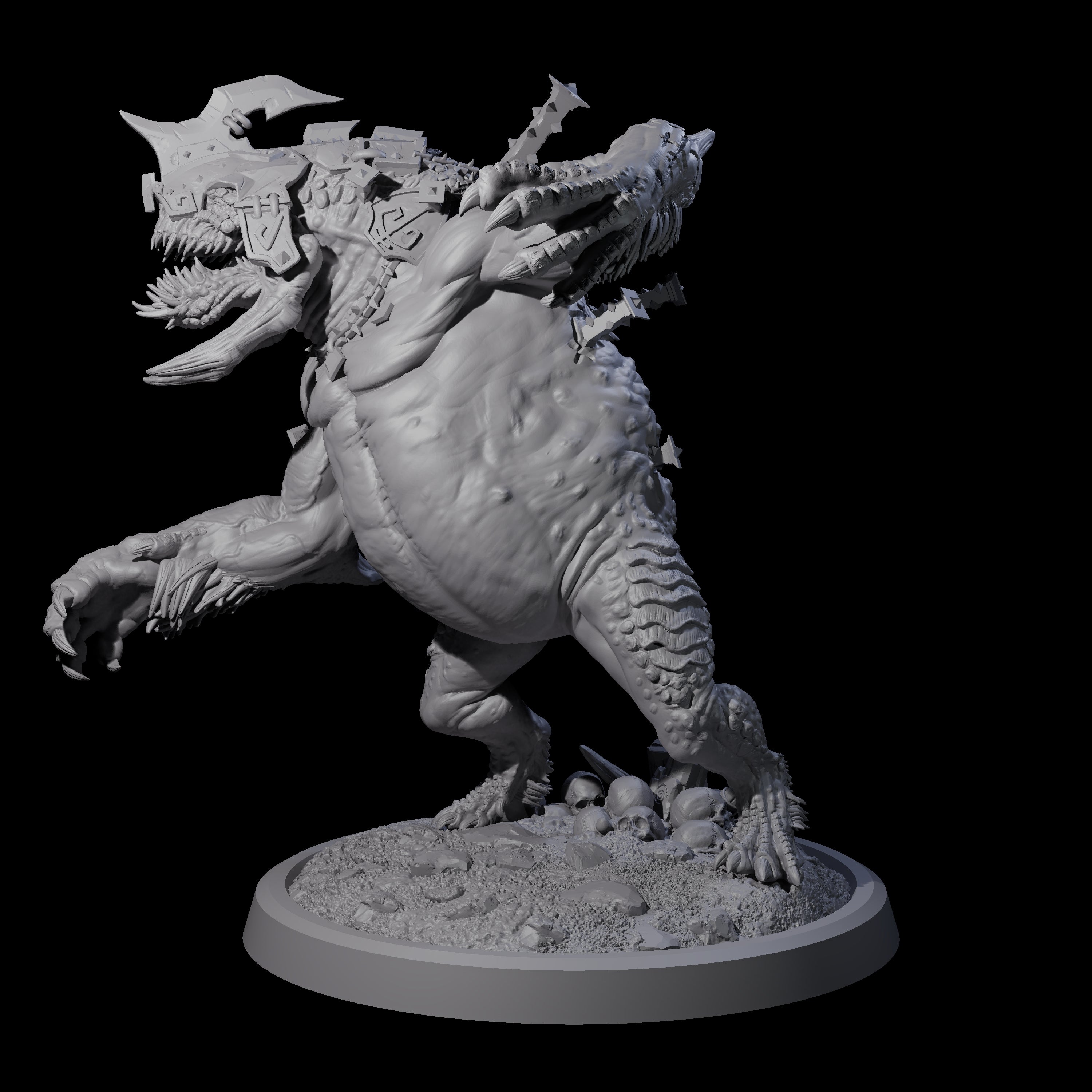 Spiked Bulette D Miniature for Dungeons and Dragons, Pathfinder or other TTRPGs