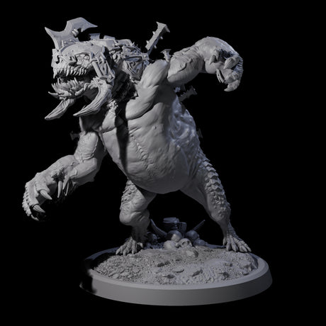 Spiked Bulette D Miniature for Dungeons and Dragons, Pathfinder or other TTRPGs