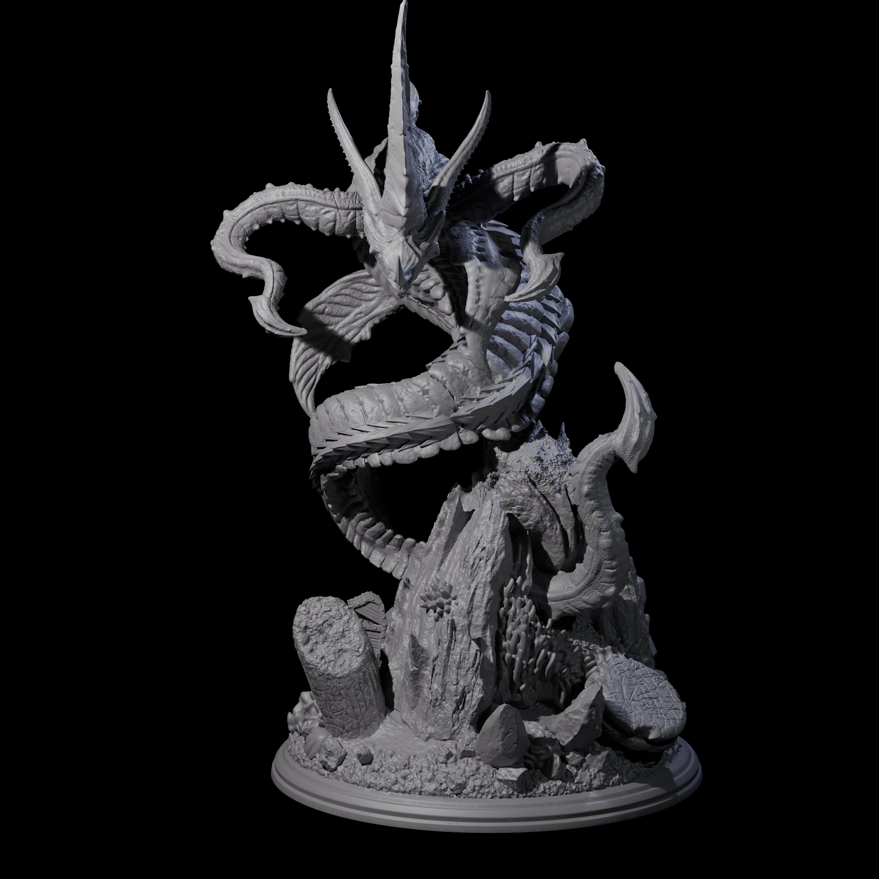 Spiked Leviathan Miniature for Dungeons and Dragons, Pathfinder or other TTRPGs