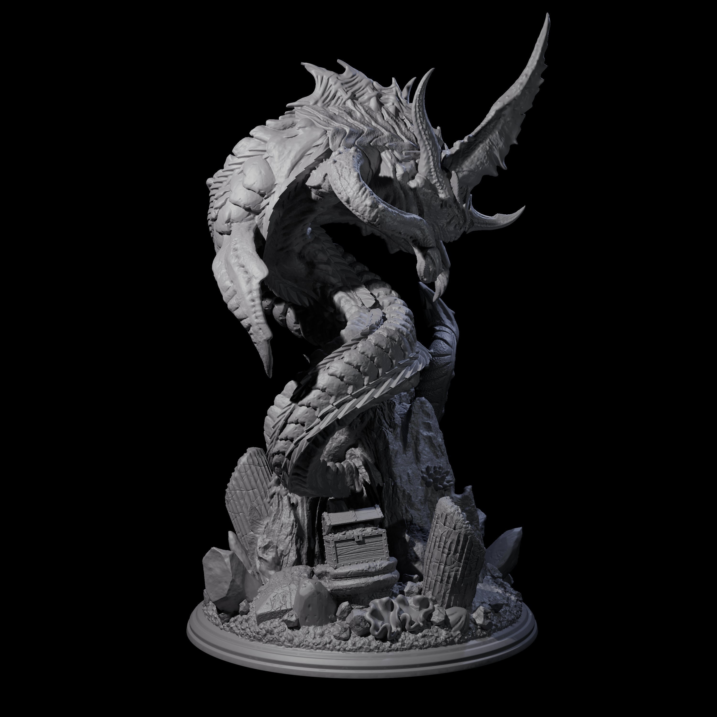 Spiked Leviathan Miniature for Dungeons and Dragons, Pathfinder or other TTRPGs