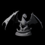 Spikey Crystal Dragon Miniature for Dungeons and Dragons, Pathfinder or other TTRPGs