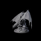 Spikey Crystal Dragon Miniature for Dungeons and Dragons, Pathfinder or other TTRPGs