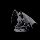 Spikey Crystal Dragon Miniature for Dungeons and Dragons, Pathfinder or other TTRPGs