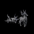 Spikey Dark Elf Chariot Miniature for Dungeons and Dragons, Pathfinder or other TTRPGs