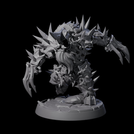 Spikey Deepcrust Dwarf Berserker Miniature for Dungeons and Dragons, Pathfinder or other TTRPGs