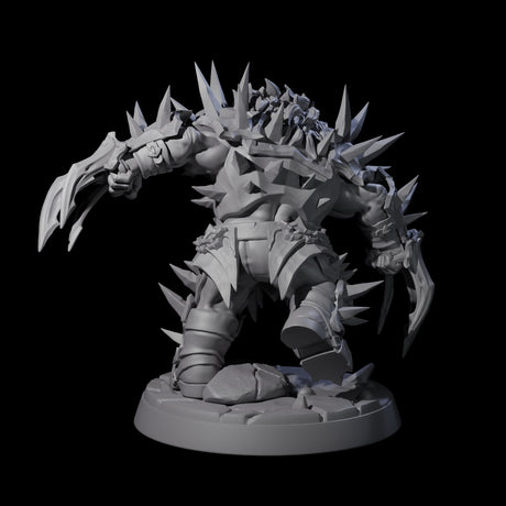 Spikey Deepcrust Dwarf Berserker Miniature for Dungeons and Dragons, Pathfinder or other TTRPGs