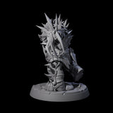 Spikey Deepcrust Dwarf Berserker Miniature for Dungeons and Dragons, Pathfinder or other TTRPGs
