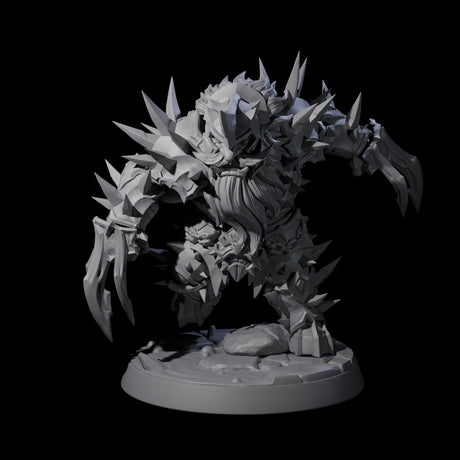 Spikey Deepcrust Dwarf Berserker Miniature for Dungeons and Dragons, Pathfinder or other TTRPGs