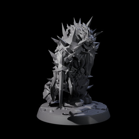 Spikey Deepcrust Dwarf Berserker Miniature for Dungeons and Dragons, Pathfinder or other TTRPGs