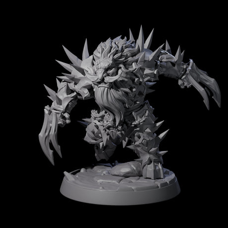 Spikey Deepcrust Dwarf Berserker Miniature for Dungeons and Dragons, Pathfinder or other TTRPGs