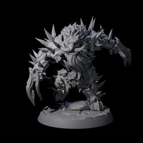 Spikey Deepcrust Dwarf Berserker Miniature for Dungeons and Dragons, Pathfinder or other TTRPGs
