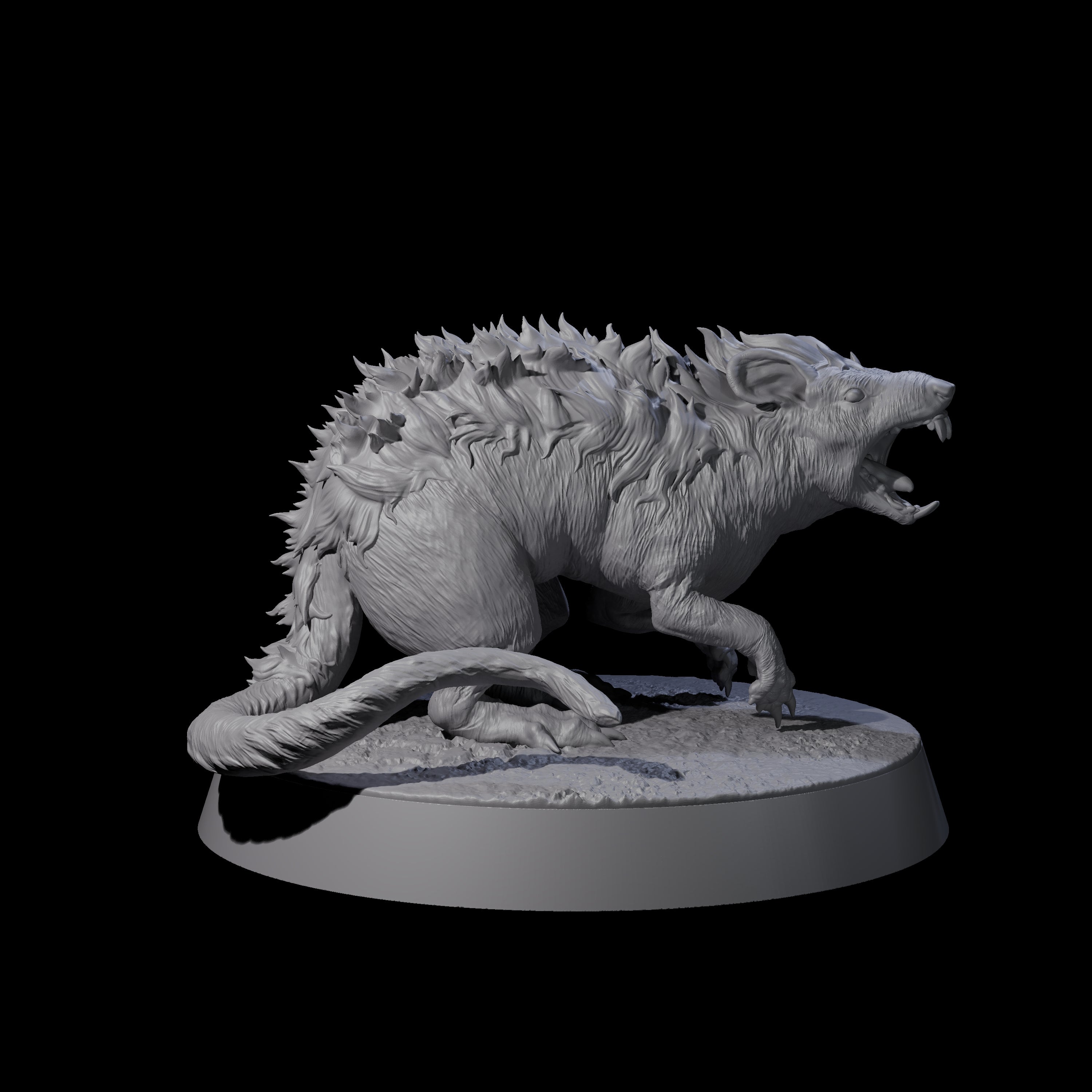 Spikey Rat Miniature for Dungeons and Dragons, Pathfinder or other TTRPGs