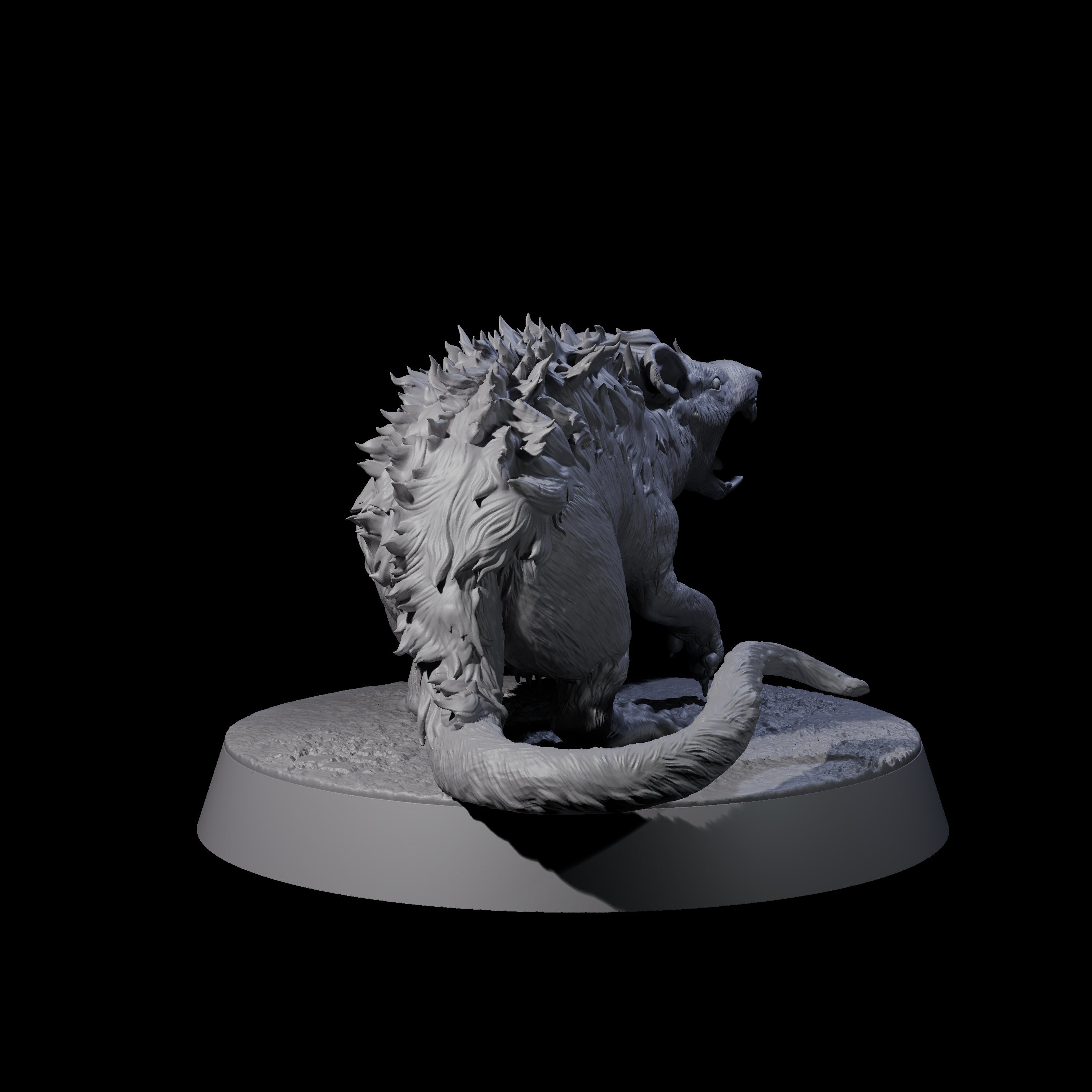 Spikey Rat Miniature for Dungeons and Dragons, Pathfinder or other TTRPGs